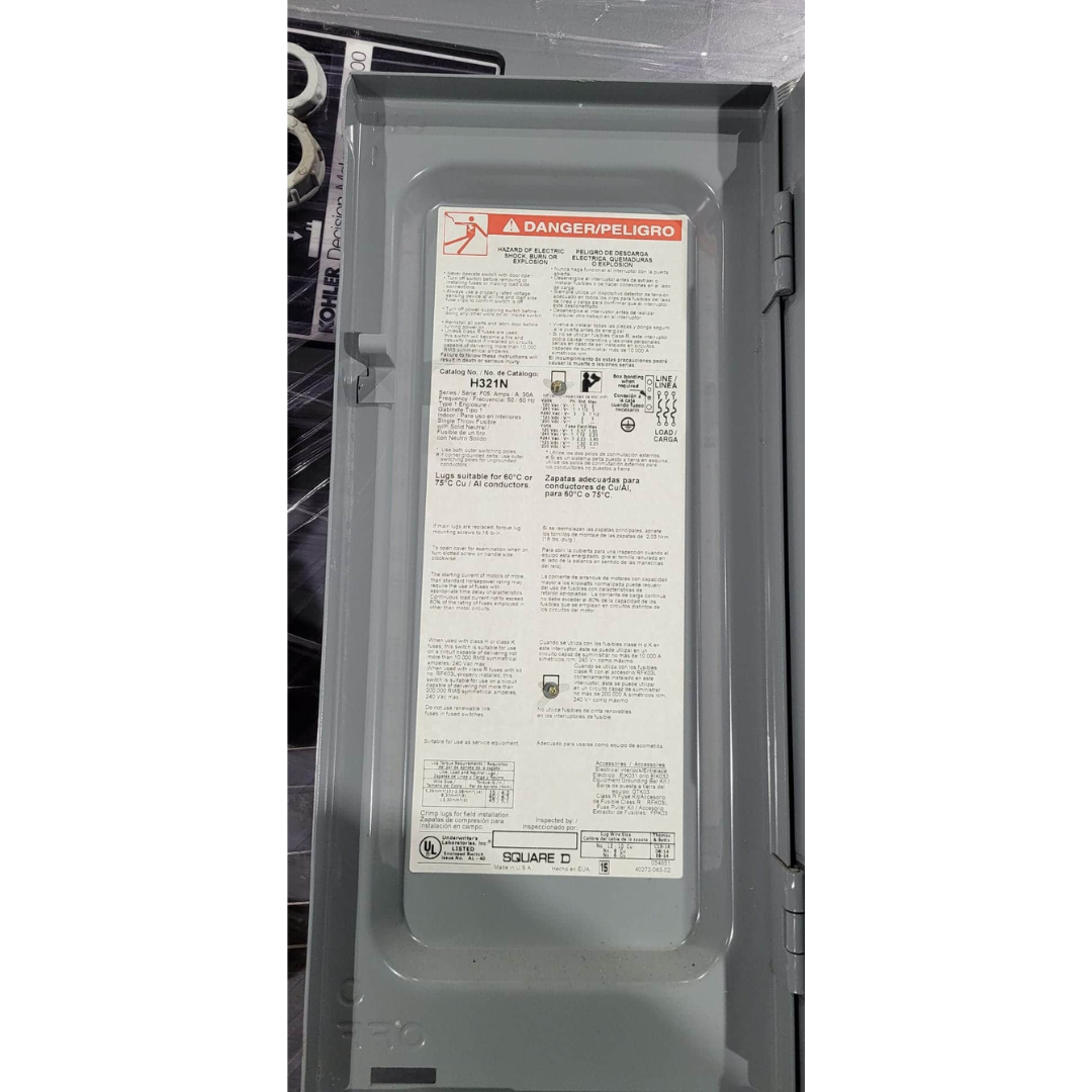 Square D Heavy Duty Safety Switch (30A) (Used)