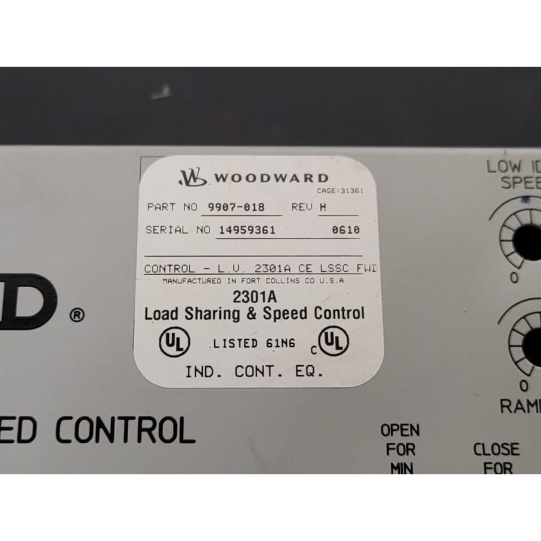Woodward Load Sharing & Speed Control 9907-018 Rev H (Used)