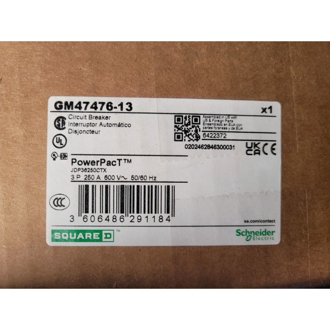 Square D JDP36250CTX Breaker (250A) (New)