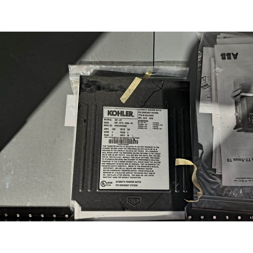 Kohler KEP-DFTC-1000S-PN Service Entrance Rated Automatic Transfer Switch (1000A) (Used)