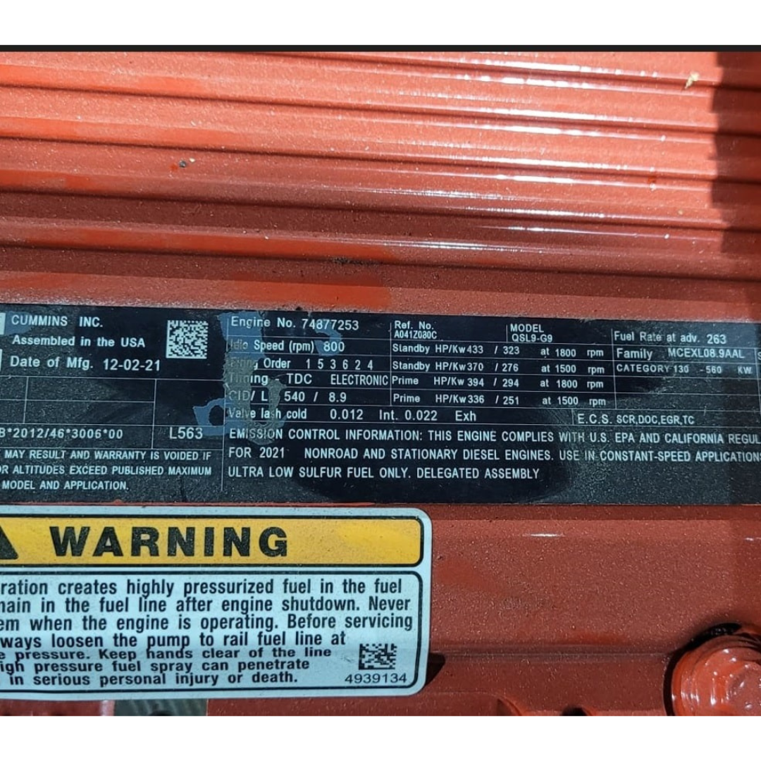 Cummins QSL9 Diesel Engine – EPA Tier 4 Final (New)