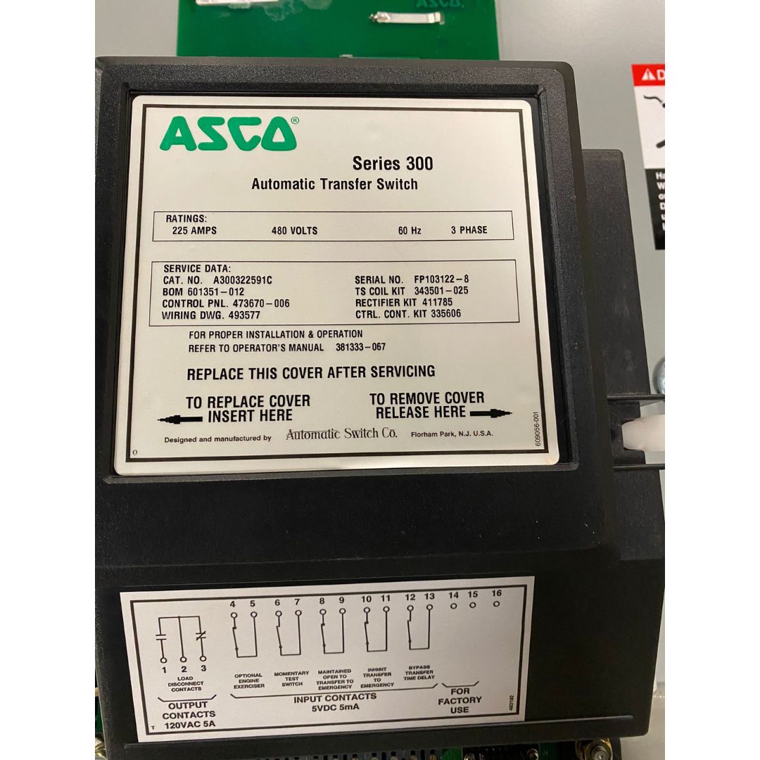 ASCO 300 Automatic Transfer Switch (225A) (Used)