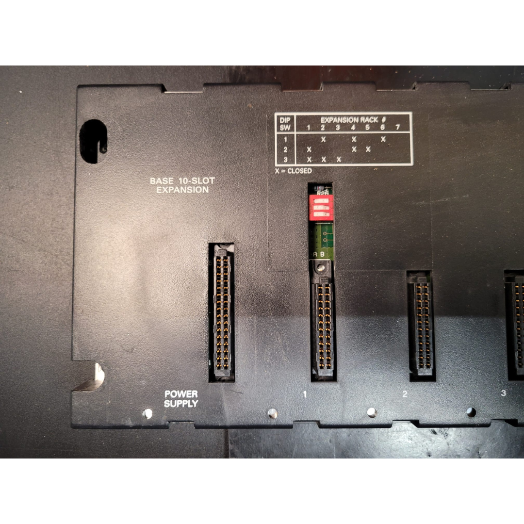 GE Fanuc Series 90-30 BUS Expansion Baseplate with 10 I/O Slots (Used)
