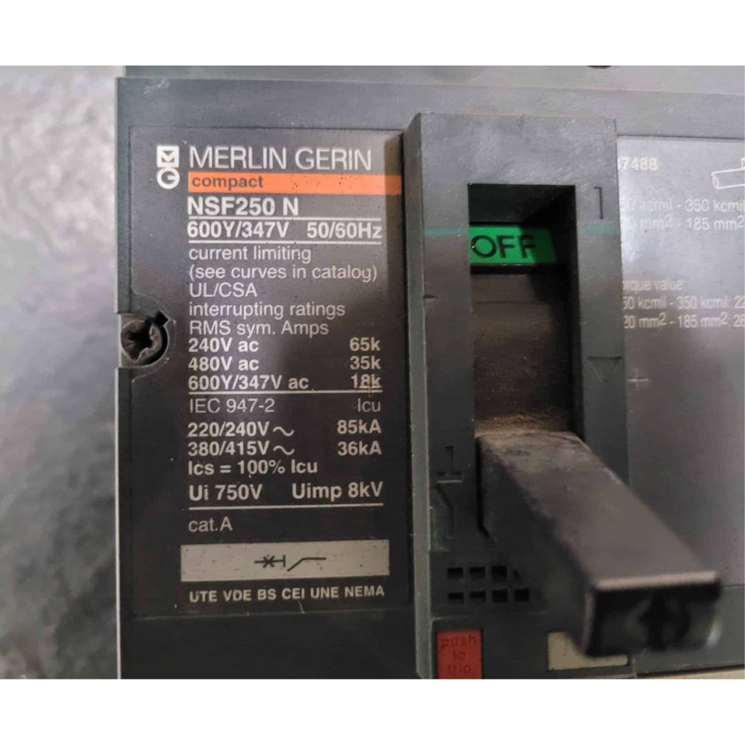 Merlin Gerin NSF250 N Breaker (250A) (Used)