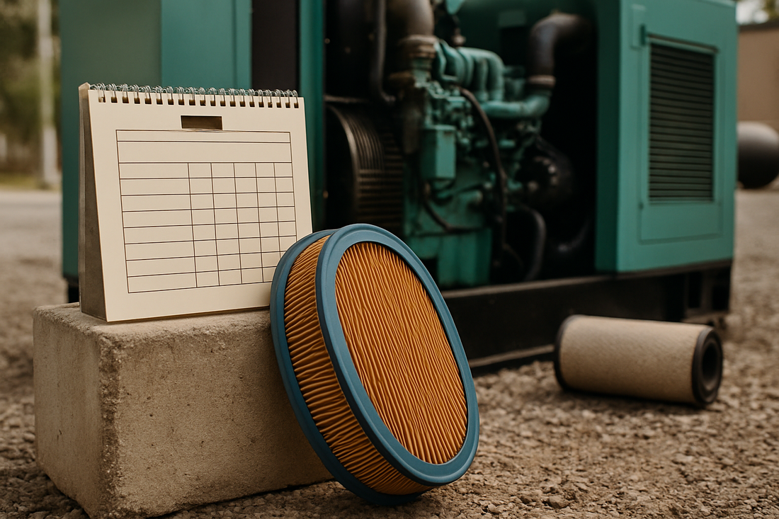Air Filter Replacement Schedule for Industrial Generators (no man)