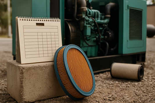 Air Filter Replacement Schedule for Industrial Generators (no man)