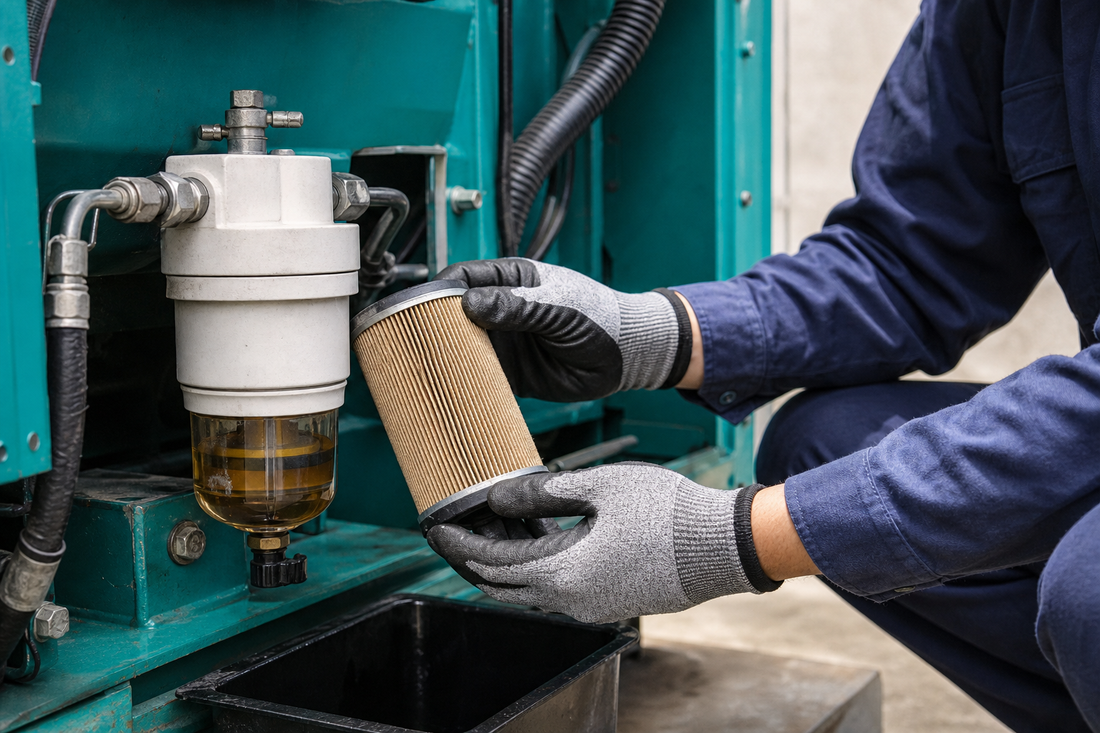 Fuel Water Separator Filter Maintenance for Diesel Generators