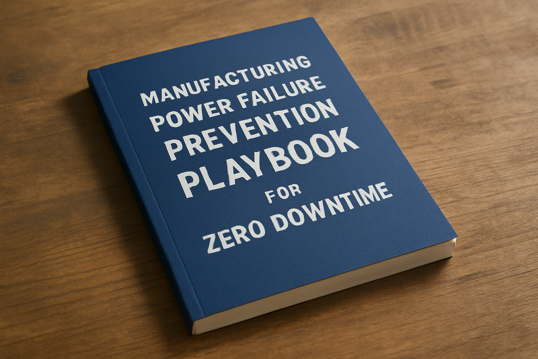 Manufacturing Power Failure Prevention Playbook For Zero Downtime (make sure spelling is correct)