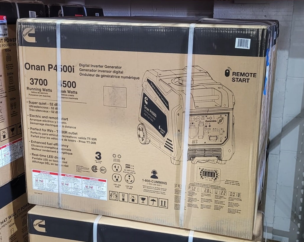 Cummins Onan P4500i - 3700 Watt Electric Start Portable Inverter Generator w/ Wireless Remote Start (49-State)