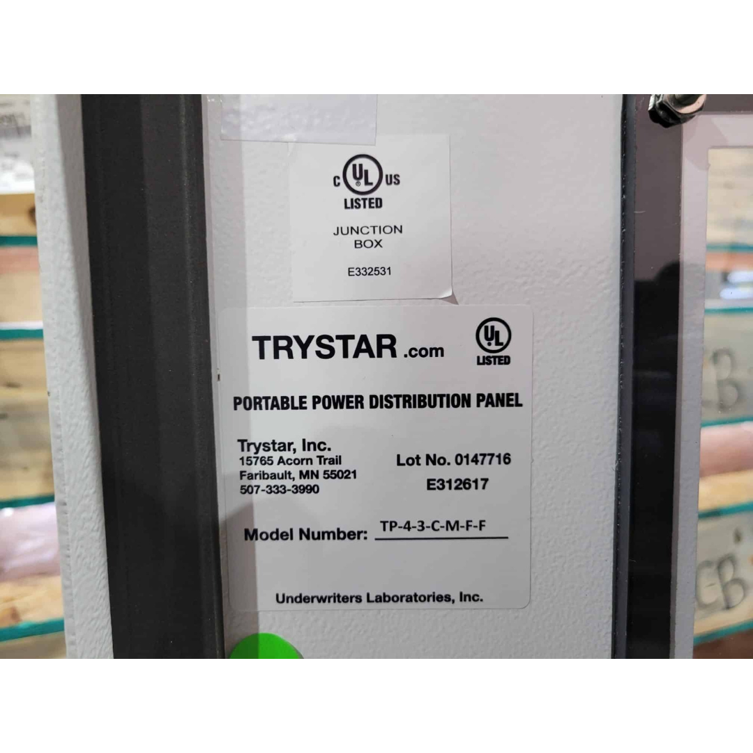 10 x 50A Cali Style Feed Through TUFF Panel Trystar 10 X 50A TUFF Panel (400A) (New)
