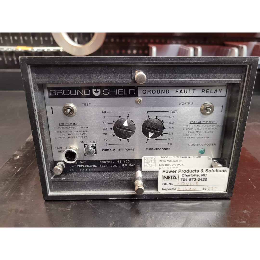 ABB GKT 202L2138-UL Ground Shield Ground Fault Relay (Used)