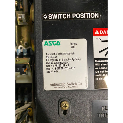 ASCO 300 Automatic Transfer Switch (225A) (Used)