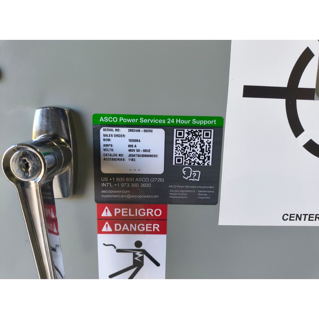 ASCO Series 300 J03ATSA30600NGXC Automatic Transfer Switch (600a) (new)