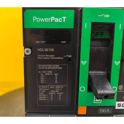 Square D HDL36150 Breaker (150A) (Used)