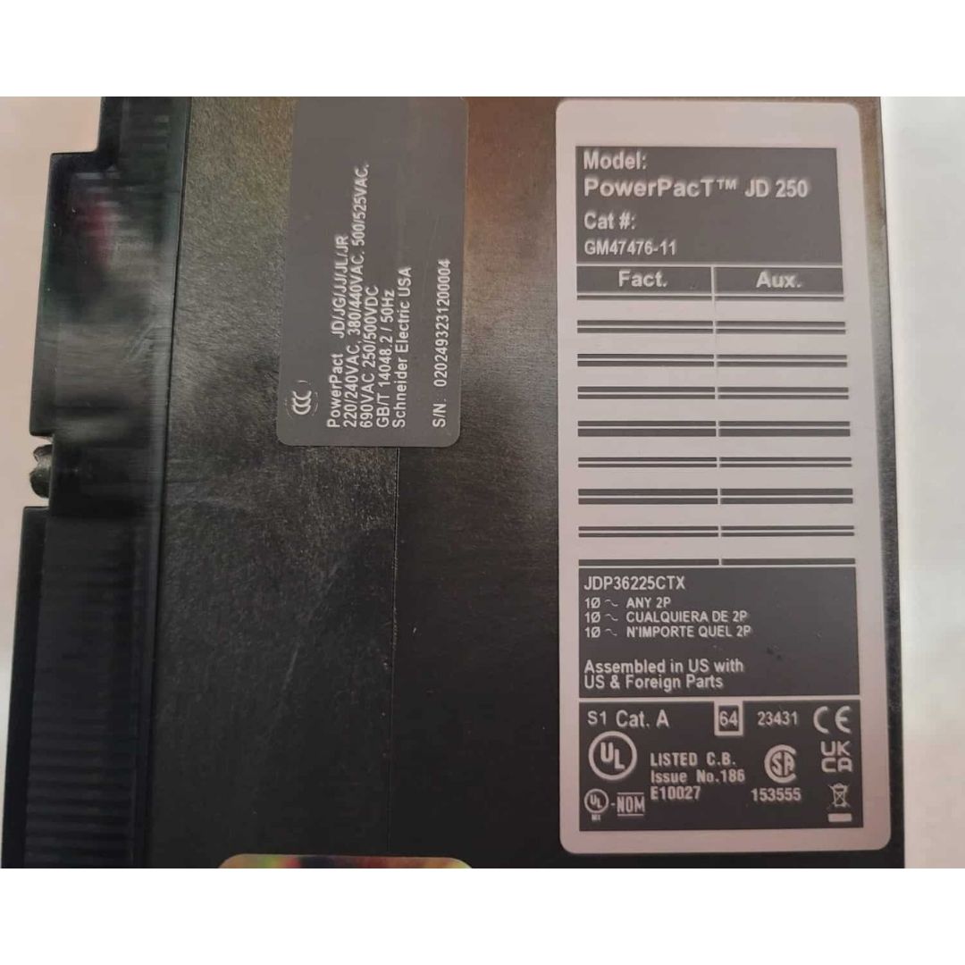 Square D JDP36225CTX Breaker (ACC519PA-PHILA) (225A) (Used)
