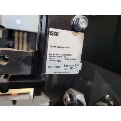 ASCO H0715BA30800NSXC Automatic Transfer Switch (800A) (Used)