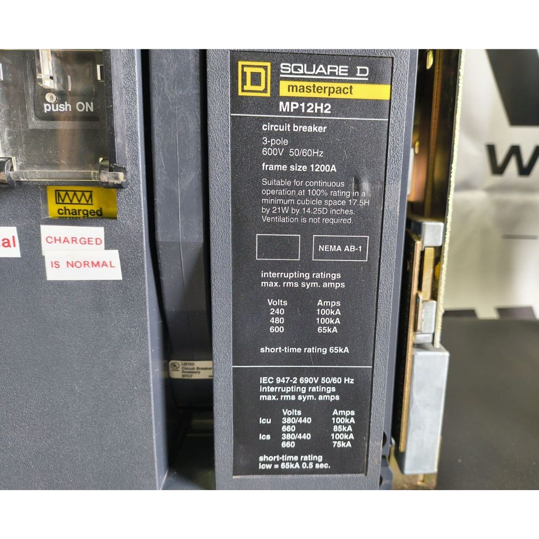Square D MasterPact MP12H2 Breaker (1200A) (Used)
