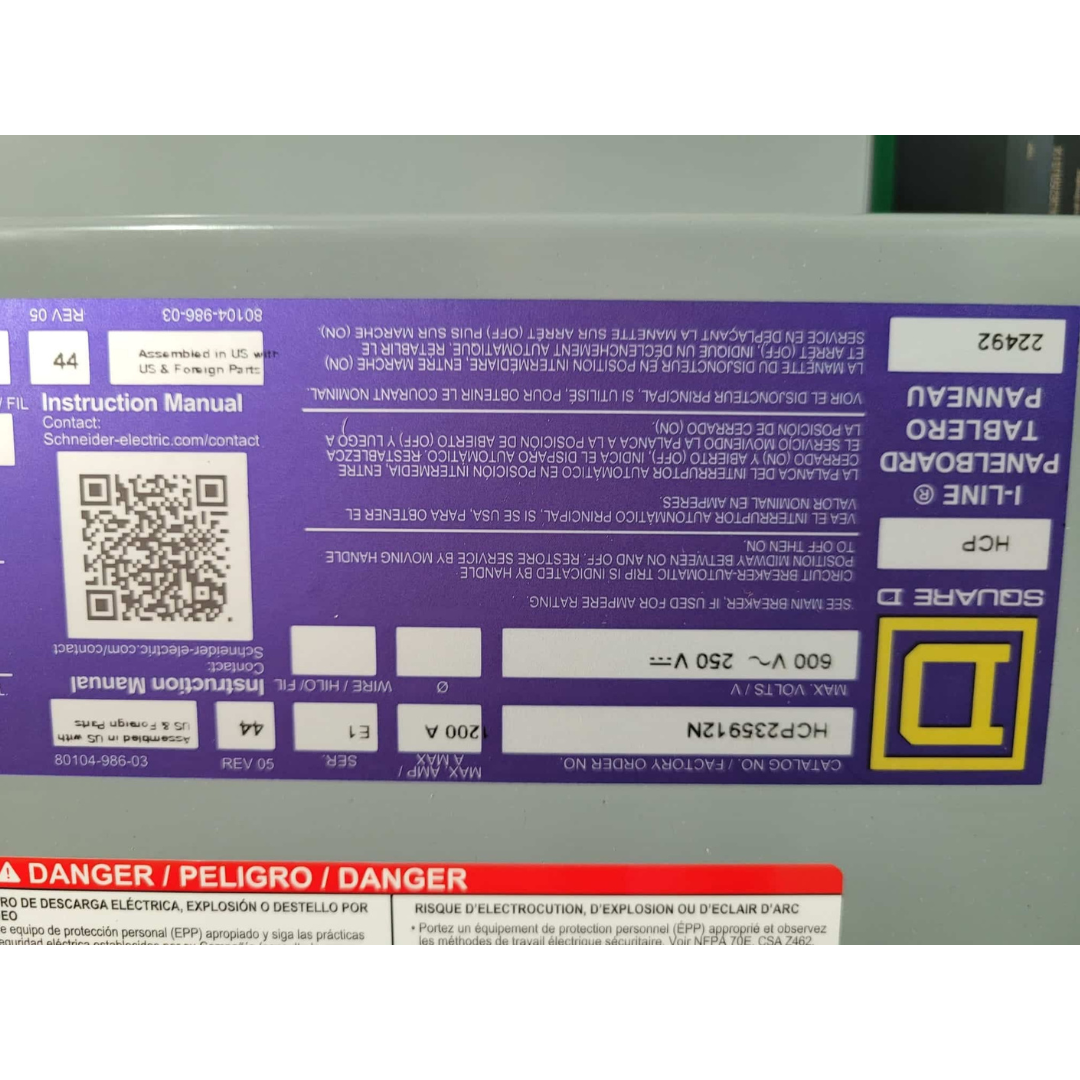 Trystar Vertical I-Line Panel (New) (1200a)
