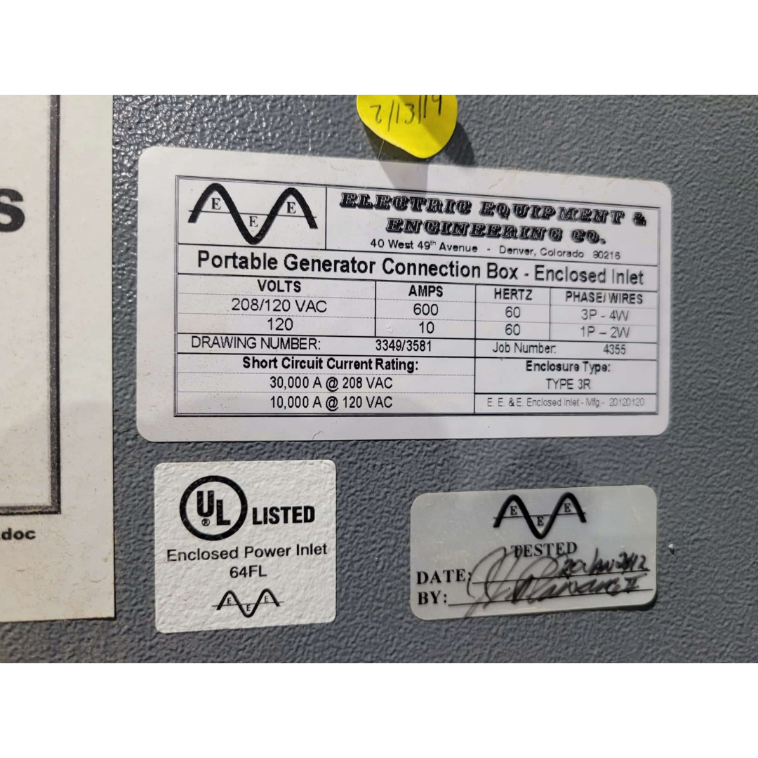 EEE Portable Generator Load Connection Box (Used)
