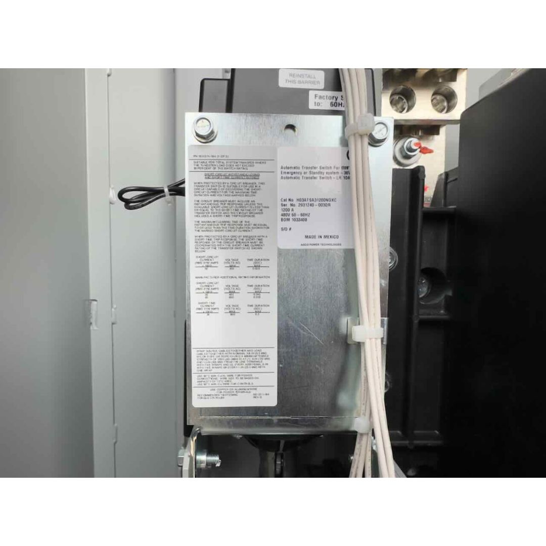 ASCO Series 300 H03ATSA31200NGXC Automatic Transfer Switch (1200a)