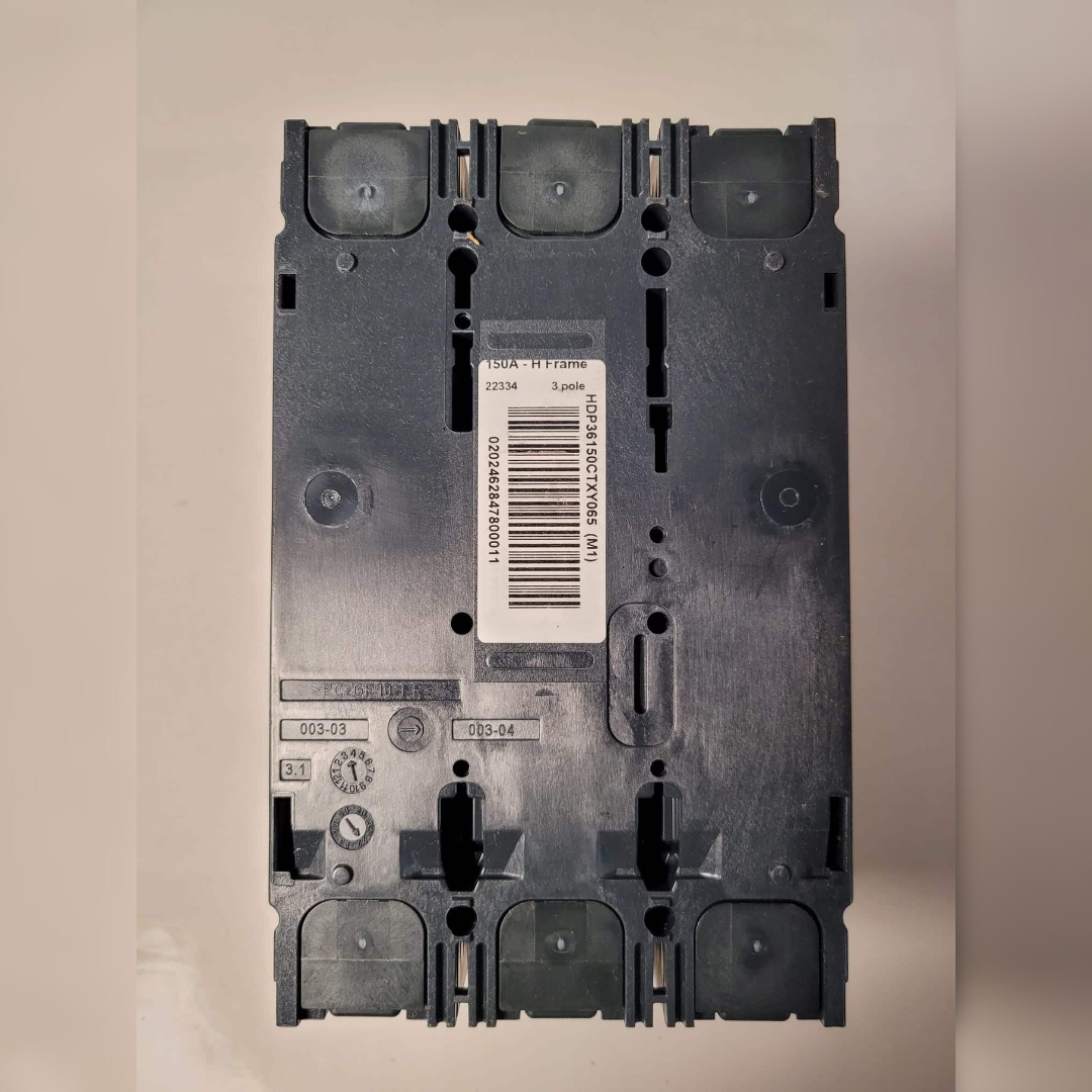 150 Amp Square D HDP36150CTX Breaker back view