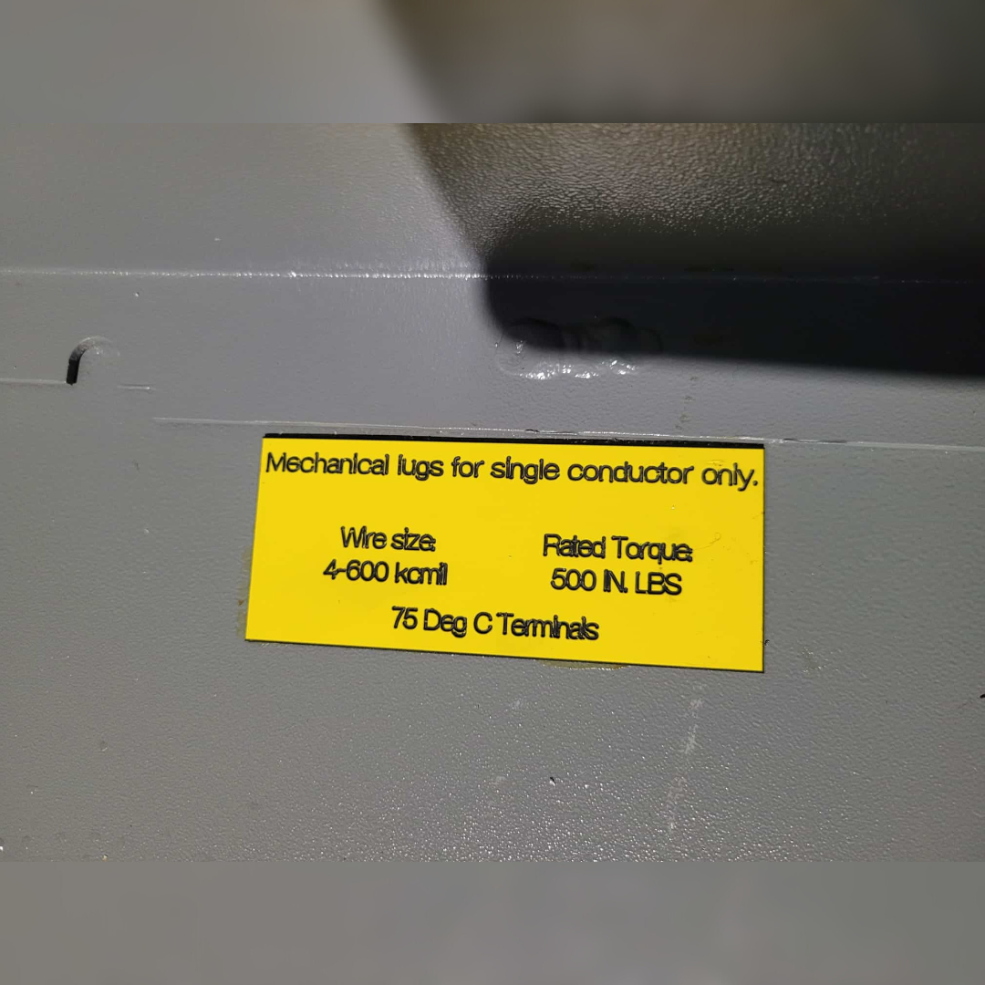 1600 Amp Trystar Docking Station sticker