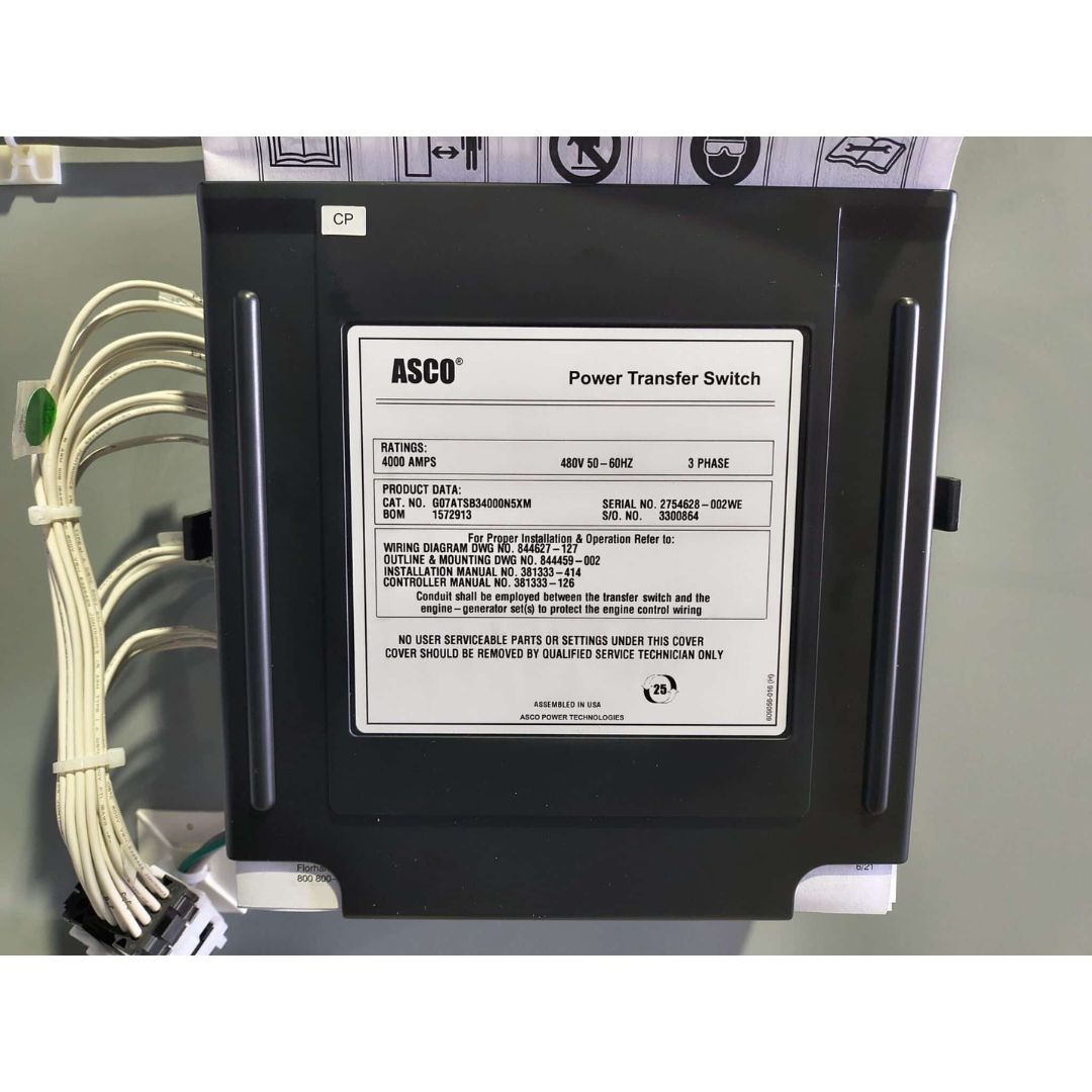 ASCO 7000 Series G07ATSB34000N5XM Automatic Transfer Switch (4000A) (New)