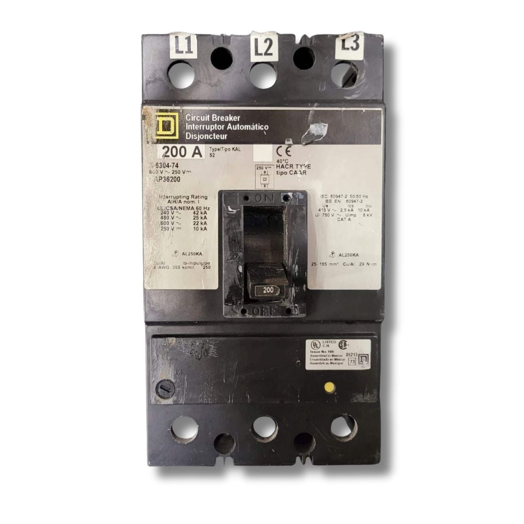 Square D KAP36200 Breaker (200A) (Used)