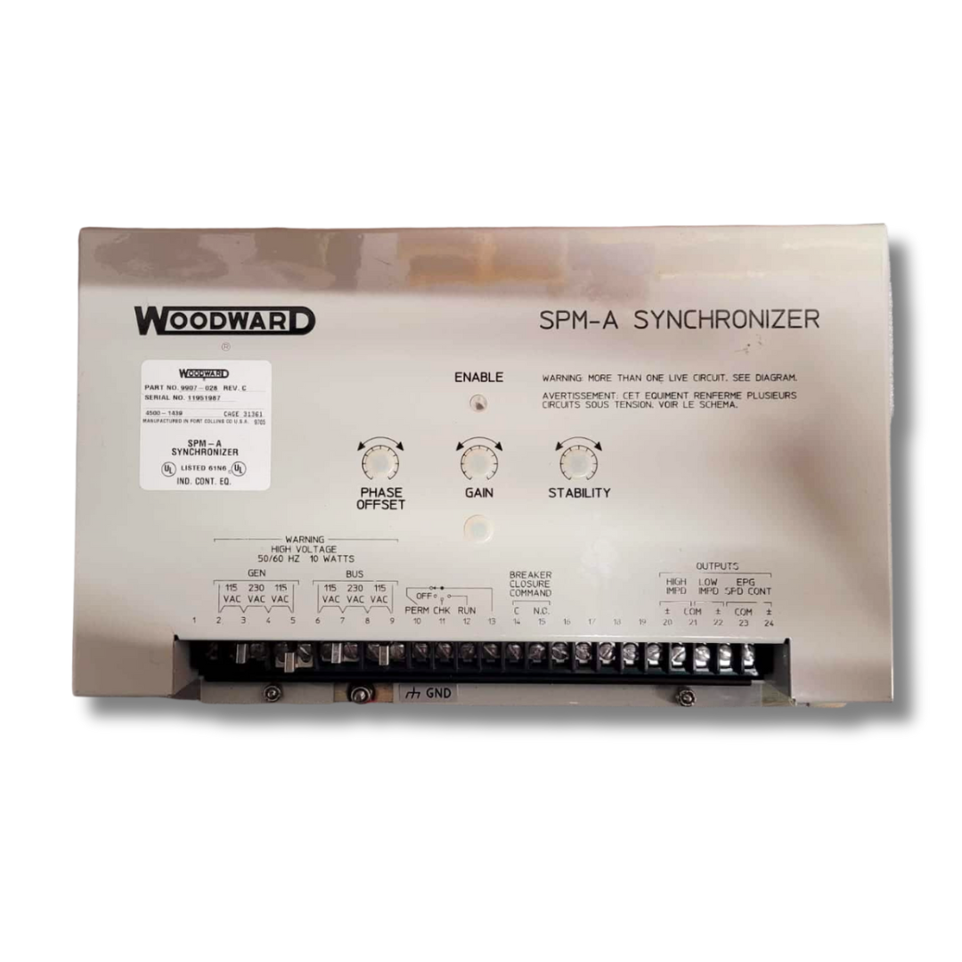 Woodward SPM-A Synchronizer 9907-028 Rev C (Used)