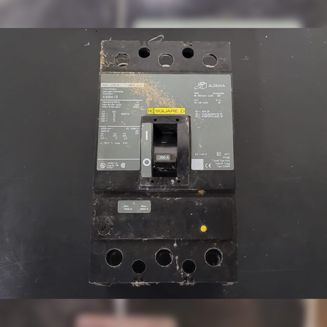 200 Amp Square D KHF36200U Breaker front view