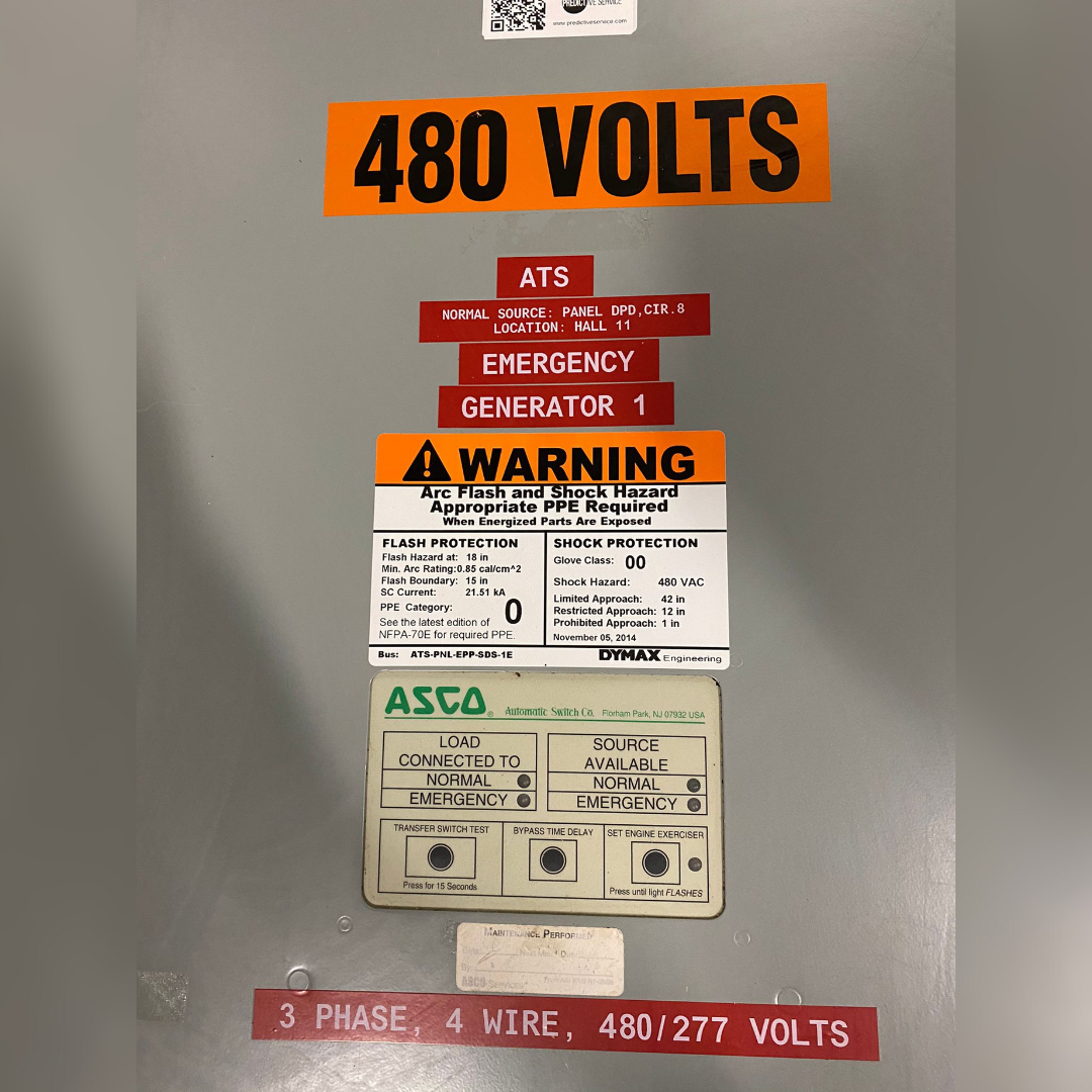 225 Amp ASCO 300 Automatic Transfer Switch front view