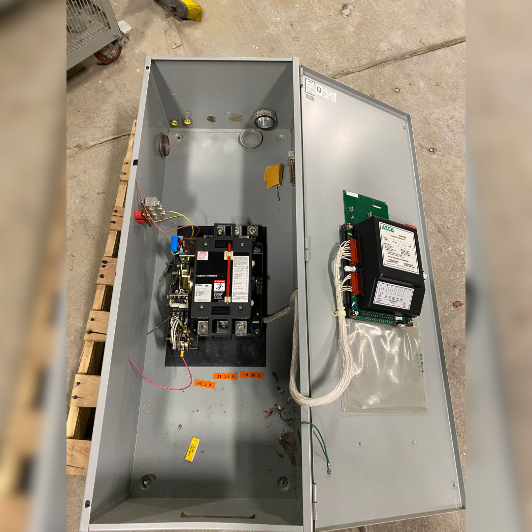 225 Amp ASCO 300 Automatic Transfer Switch inside view