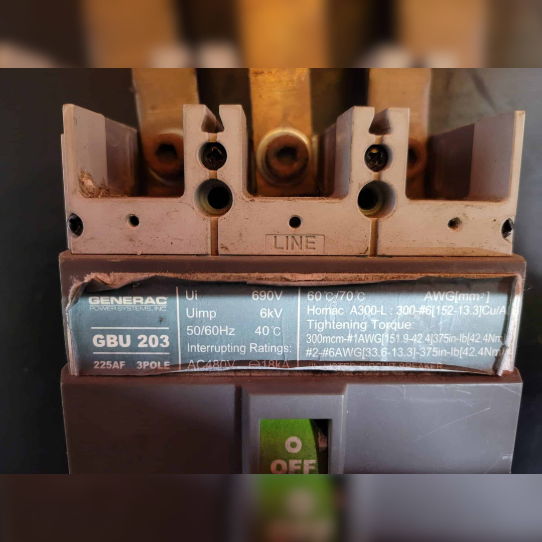 225 Amp Generac GBU203 Breaker details