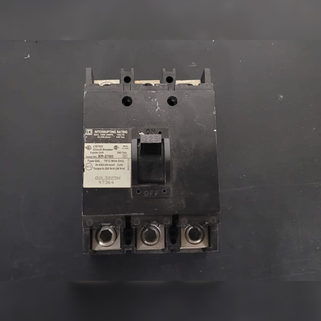 225 Amp Square D Q2L Breaker front view