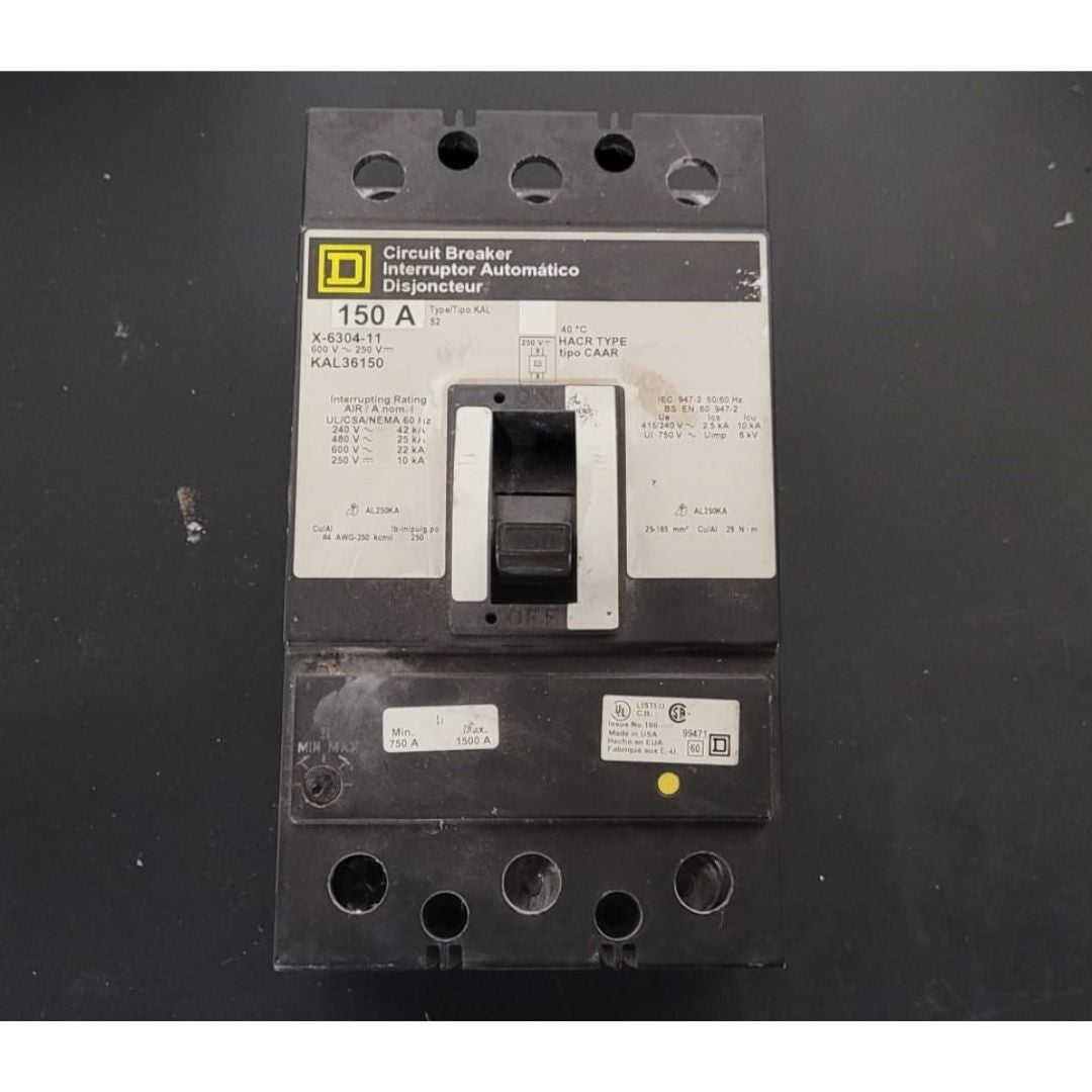 Square D KAL36150 Breaker (150A) (Used)
