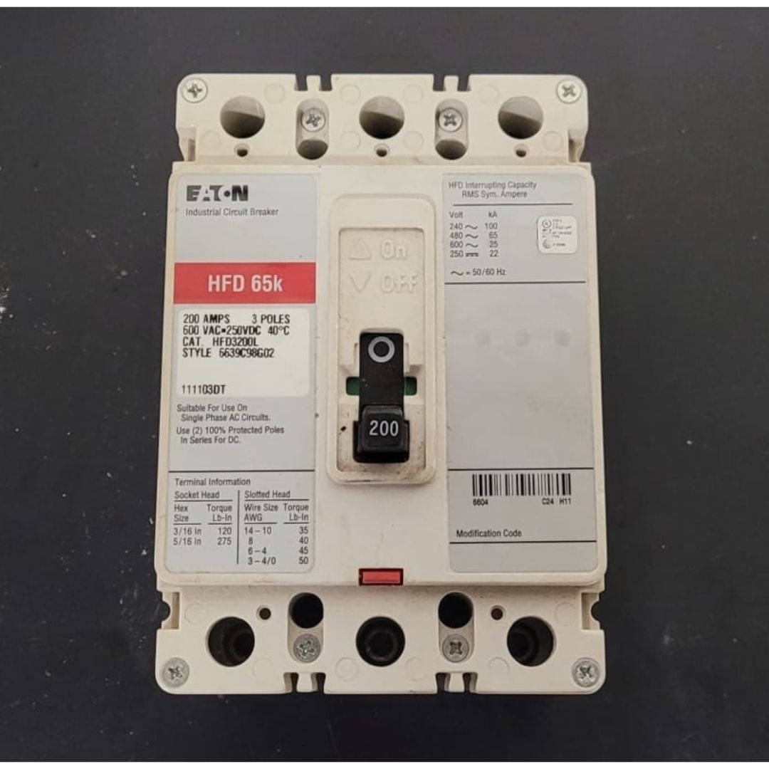 EATON HFD 65K Breaker (200A) (Used)