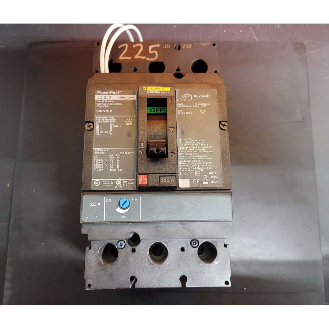 Square D JDP36225CTX Breaker (ACC383PA-PHILA) (225A) (Used)
