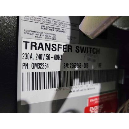 Kohler KCS-AFNC-0230S Automatic Transfer Switch (230A) (New)