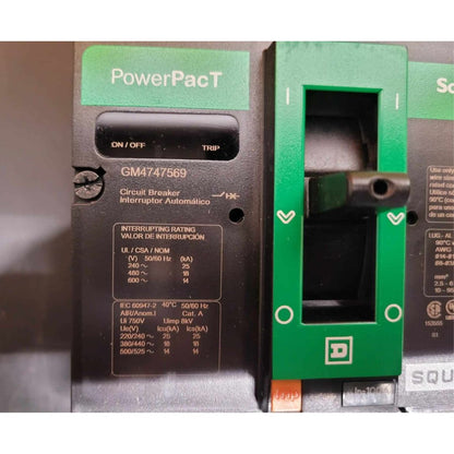 Square D HDP36100CU33XTX Breaker LCB, HD, MICRO LSI, 100% (100A) (New)
