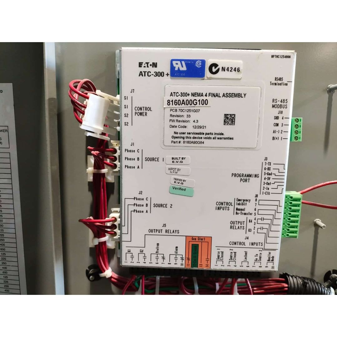 EATON ATC3C2X30400BSU Automatic Transfer Switch (400A) (Used)
