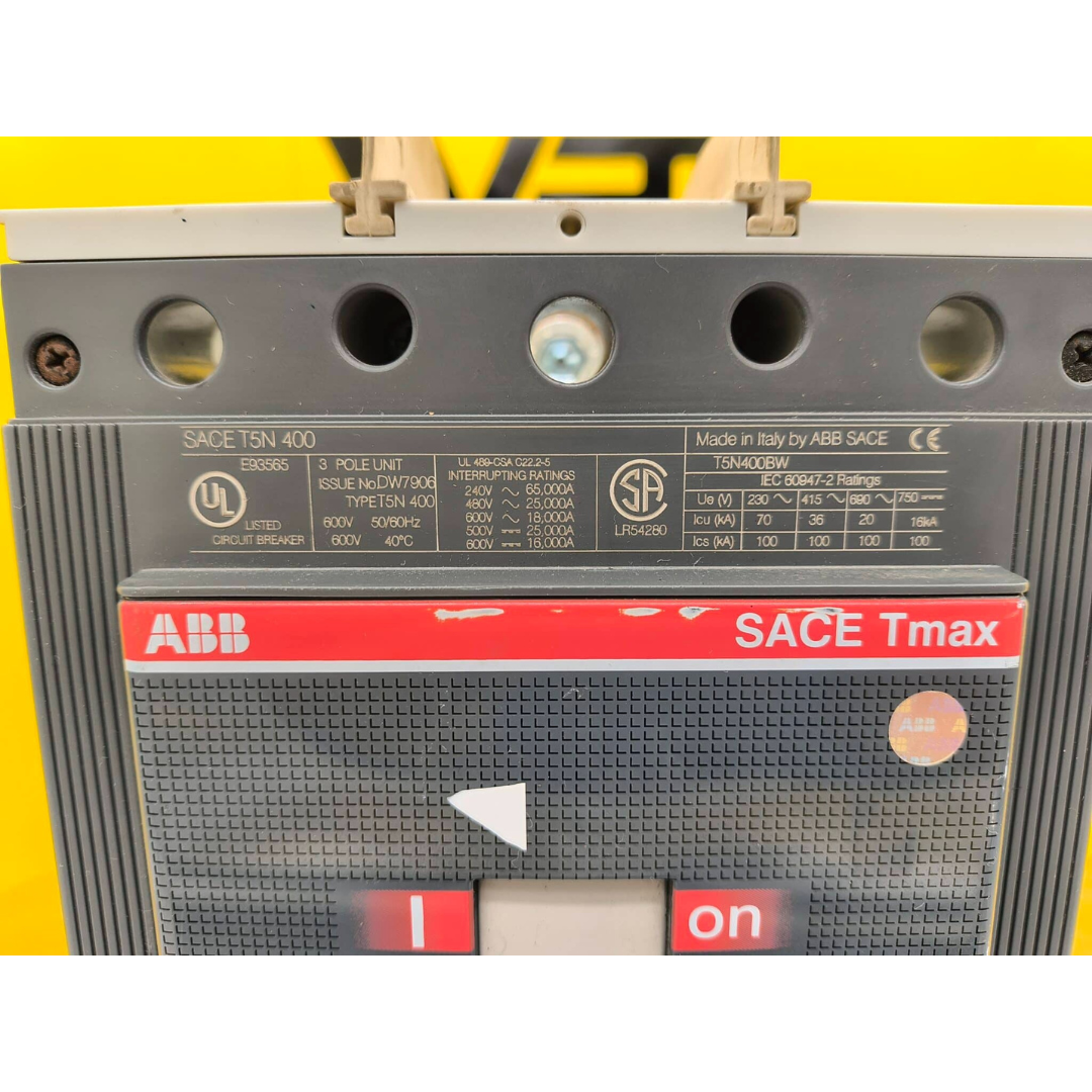 ABB SACE T5N 400 PR221DS Breaker (400A) (Used)