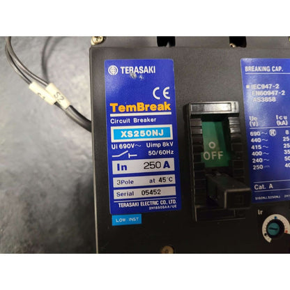 Terasaki TemBreak XS250NJ Breaker (250A) (Used)
