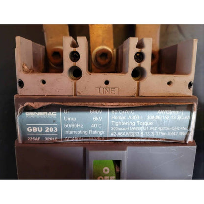 Generac GBU203 Breaker (225A) (Used)