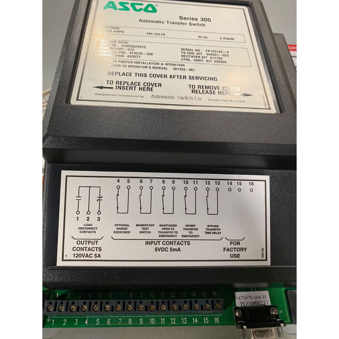 ASCO 300 Automatic Transfer Switch (225A) (Used)