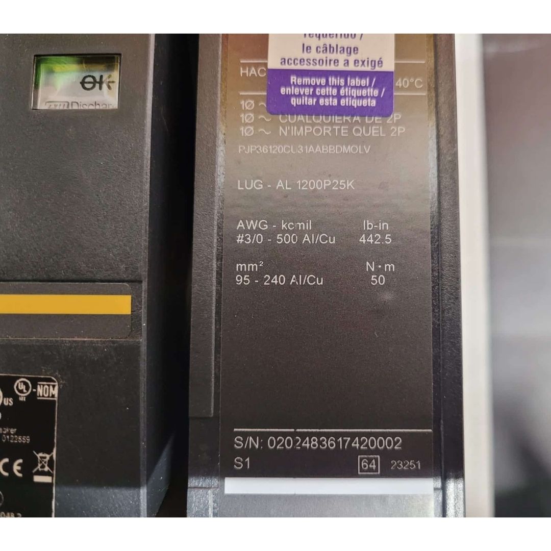 Square D PJP36120CU31A Breaker (1200A) (Used)
