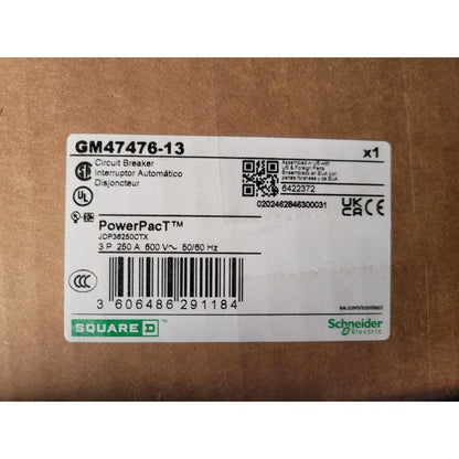 Square D JDP36250CTX Breaker (250A) (New)