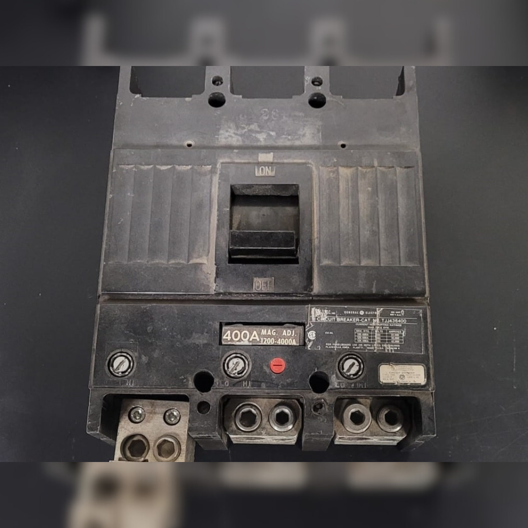 400 Amp GE TJJ436400 Breaker front view