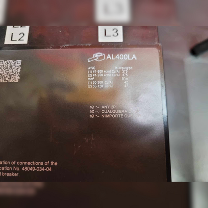400 Amp Square D LAP36400 Breaker details