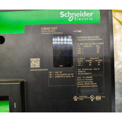 Square D RJF36200CU33A Circuit Breaker (2000A) (Used)