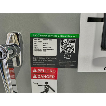 ASCO Series 300 J03ATSA30600NGXF Automatic Transfer Switch (600a) (New)